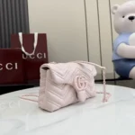 Gucci Women GG Marmont Mini Shoulder Bag-Pink ‎856368AAFS1