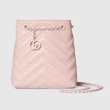 Gucci Women GG Marmont Nano Bucket Bag-Pink‎ 856404AAFS1