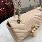 Gucci Women GG Marmont Small Shoulder Bag-Pink ‎837280AAE38