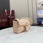 Gucci Women GG Marmont Small Shoulder Bag-Pink ‎837280AAE38