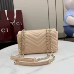 Gucci Women GG Marmont Small Shoulder Bag-Pink ‎837280AAE38