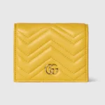Gucci Women GG Marmont Small Wallet-Yellow ‎466492AAGJE