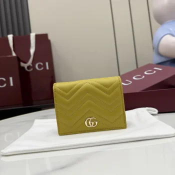 Gucci Women GG Marmont Small Wallet-Yellow ‎466492AAGJE