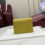 Gucci Women GG Marmont Small Wallet-Yellow ‎466492AAGJE