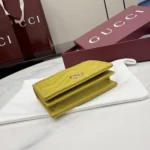 Gucci Women GG Marmont Small Wallet-Yellow ‎466492AAGJE