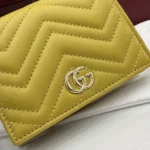Gucci Women GG Marmont Small Wallet-Yellow ‎466492AAGJE