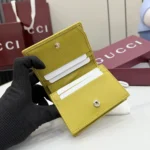 Gucci Women GG Marmont Small Wallet-Yellow ‎466492AAGJE