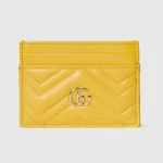 Gucci Women GG Marmont card case-Yellow 443127AAGJE