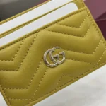 Gucci Women GG Marmont card case-Yellow 443127AAGJE