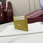 Gucci Women GG Marmont card case-Yellow 443127AAGJE