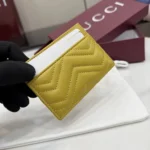 Gucci Women GG Marmont card case-Yellow 443127AAGJE