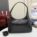 Gucci Women Jackie 1961 Medium Shoulder Bag-Black ‎863136AAGDJ