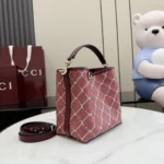 Gucci Women Printed GG Mini Bag-Red ‎854226FAFVN