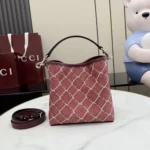 Gucci Women Printed GG Mini Bag-Red ‎854226FAFVN