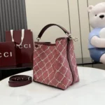 Gucci Women Printed GG Mini Bag-Red ‎854226FAFVN