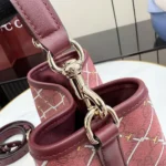 Gucci Women Printed GG Mini Bag-Red ‎854226FAFVN