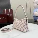 Gucci Women Printed GG Small Shoulder Bag-Pink ‎854233FAFVN