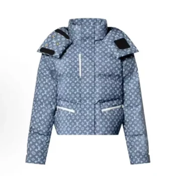 Louis Vuitton LV Men Denim-Effect Monogram Ski Jacket 1AIPIM