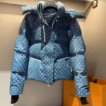 Louis Vuitton LV Men Denim-Effect Monogram Ski Jacket 1AIPIM