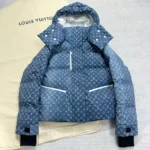 Louis Vuitton LV Men Denim-Effect Monogram Ski Jacket 1AIPIM