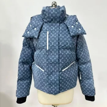 Louis Vuitton LV Men Denim-Effect Monogram Ski Jacket 1AIPIM