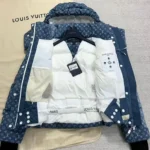 Louis Vuitton LV Men Denim-Effect Monogram Ski Jacket 1AIPIM