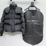 Louis Vuitton LV Men Monogram Puffer Jacket in Lightweight Nylon-Black