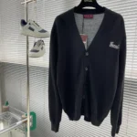 Louis Vuitton LV Men Script Logo Cardigan in Black
