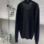 Louis Vuitton LV Men Script Logo Cardigan in Black