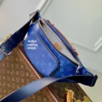 Louis Vuitton LV Unisex Rush Bumbag Monogram Heritage Coated Canvas-Navy M26821