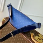 Louis Vuitton LV Unisex Rush Bumbag Monogram Heritage Coated Canvas-Navy M26821