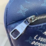 Louis Vuitton LV Unisex Rush Bumbag Monogram Heritage Coated Canvas-Navy M26821