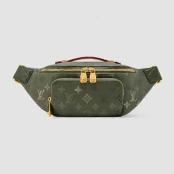 Louis Vuitton LV Unisex Rush Bumbag Monogram Surplus Coated Canvas-Dark Green M26933