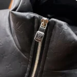 Louis Vuitton LV Women Monogram Leather Puffer Jacket-Black