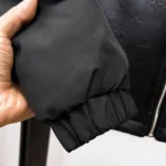 Louis Vuitton LV Women Monogram Leather Puffer Jacket-Black