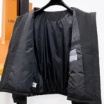 Louis Vuitton LV Women Monogram Leather Puffer Jacket-Black