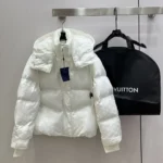 Louis Vuitton LV Women Monogram Puffer Jacket in Lightweight Nylon-White