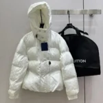 Louis Vuitton LV Women Monogram Puffer Jacket in Lightweight Nylon-White