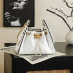 Chanel Women 25 Mini Handbag Braided Raffia Calfskin & Gold-Tone Metal AS5631