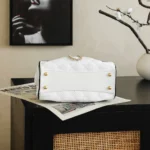 Chanel Women 25 Mini Handbag Braided Raffia Calfskin & Gold-Tone Metal AS5631