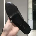 Chanel Women Black CC Leather Braided Mules