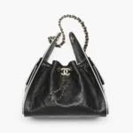 Chanel Women Chanel 25 Small Handbag Calfskin & Gold-Tone Metal-Black