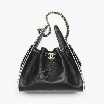 Chanel Women Chanel 25 Small Handbag Calfskin & Gold-Tone Metal-Black