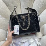 Chanel Women Chanel 25 Small Handbag Calfskin & Gold-Tone Metal-Black