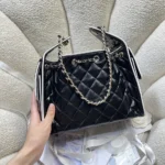 Chanel Women Chanel 25 Small Handbag Calfskin & Gold-Tone Metal-Black