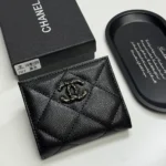 Chanel Women Classic Small Flap Wallet in Lambskin-Black
