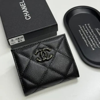 Chanel Women Classic Small Flap Wallet in Lambskin-Black