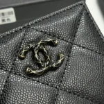 Chanel Women Classic Small Flap Wallet in Lambskin-Black