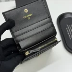 Chanel Women Classic Small Flap Wallet in Lambskin-Black