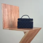 Chanel Women Classic Vanity with Chain Denim Gold Tone Metal-AP4385